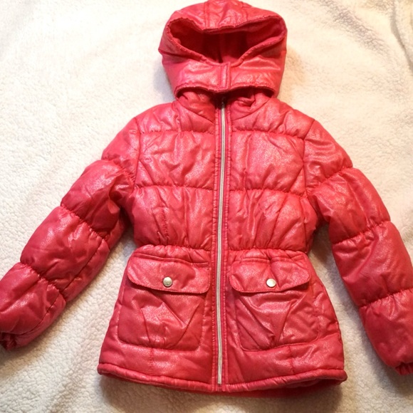 Pink platinum Winter Jacket for kids size 7/8 - Picture 1 of 5